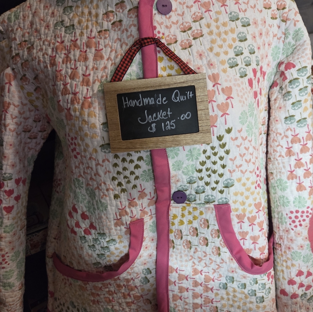 Colorful Handmade Quilt Jacket